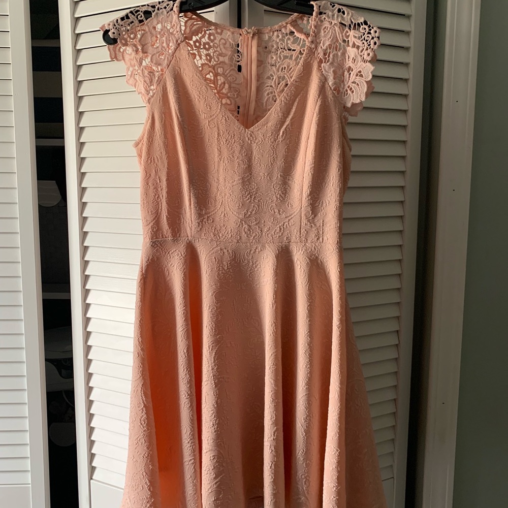 Pink Lace Back Sun dress